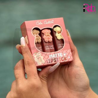 پک رژ مینی جامد خرسی 3 عددی