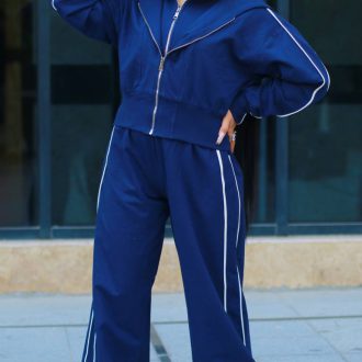 ست دوتیکه سویشرت شلوار دوزیپ